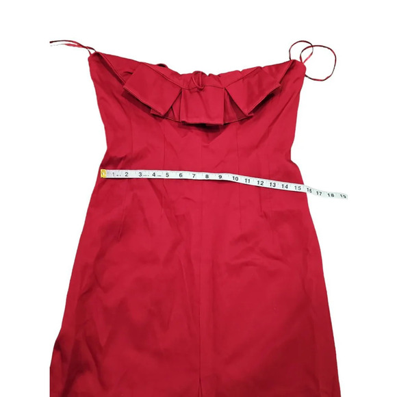 C/MEO Collective Red Only You Midi Dress Size L - Picture 10 of 13